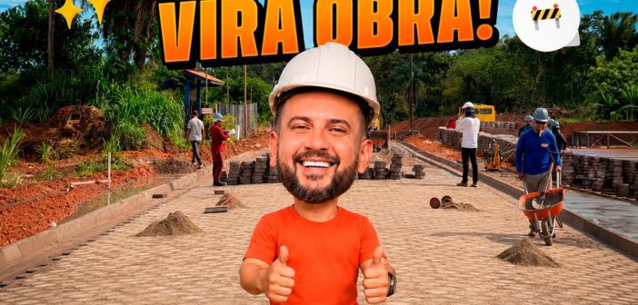 Tem obra a todo vapor!